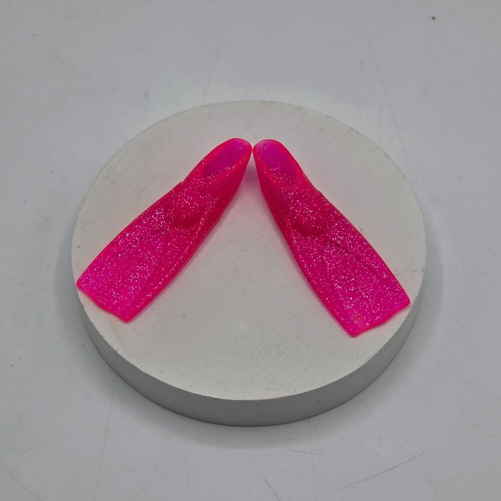 Barbie Hot Pink Glitter Flippers